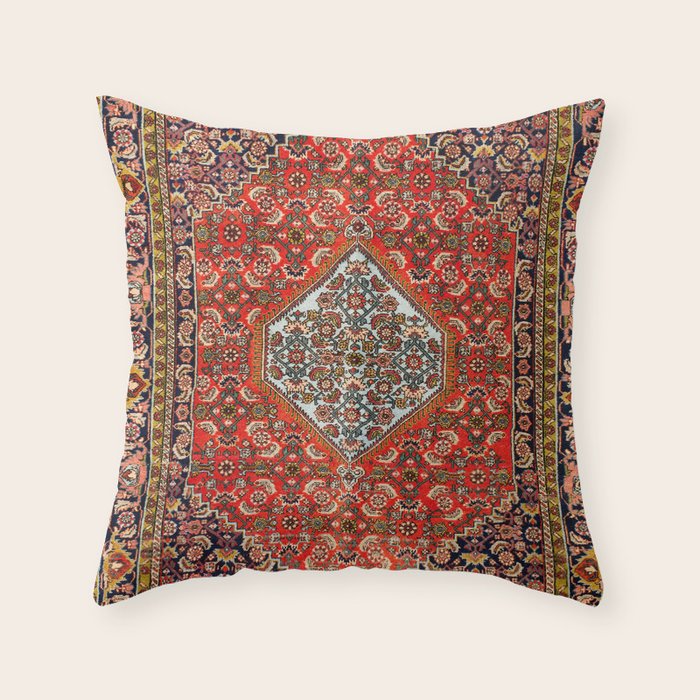 Bidjar Persian Rug Print Throw Pillow Gallery Image 1