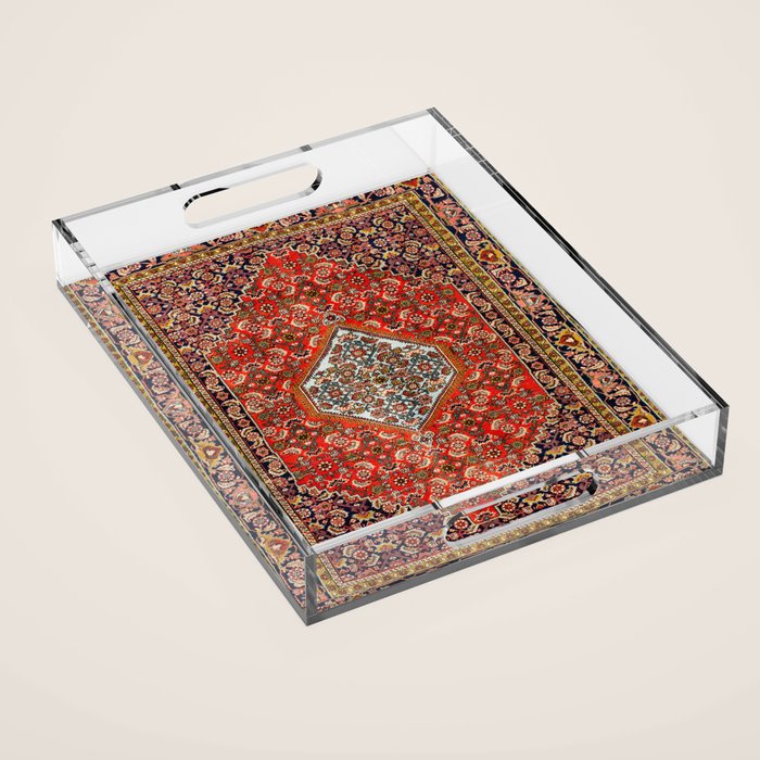 Bidjar Persian Rug Print Acrylic Tray Gallery Image 1