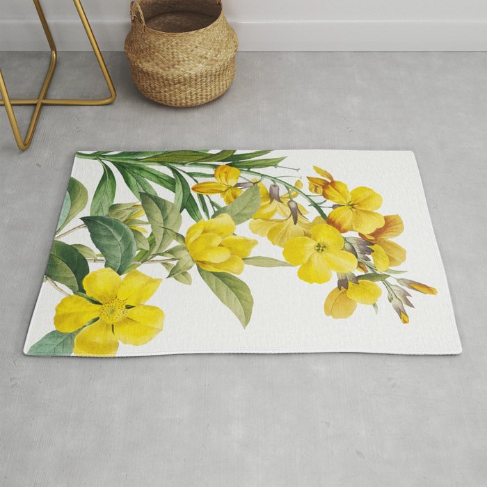 Yellow Flowers Rug Gallery Image 1