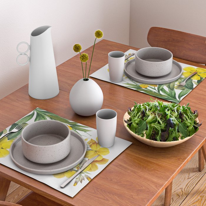 Yellow Flowers Placemat Gallery Image 2