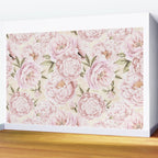 Pastel Blush Pink Spring Watercolor Peony Flowers Pattern Wall Mural Gallery Image 2