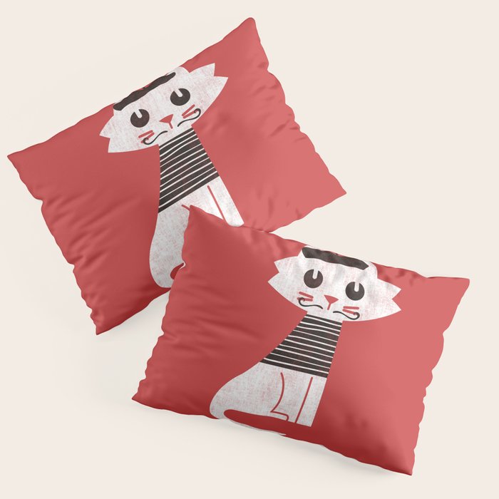 Mark the cat goes to Paris Pillow Sham Gallery Image 1