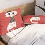 Mark the cat goes to Paris Pillow Sham Gallery Image 2