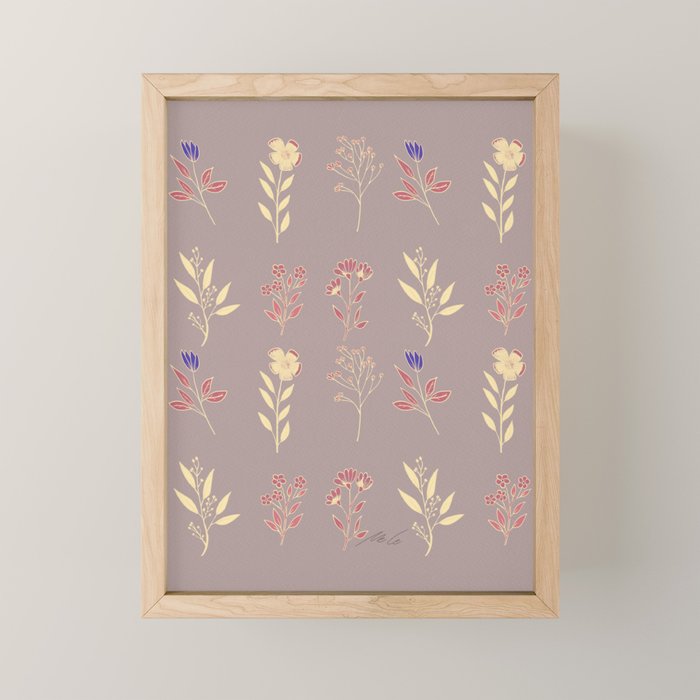 Flower Pattern_07 Mini Art Print Gallery Image 1