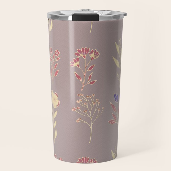 Flower Pattern_07 Travel Mug Gallery Image 1