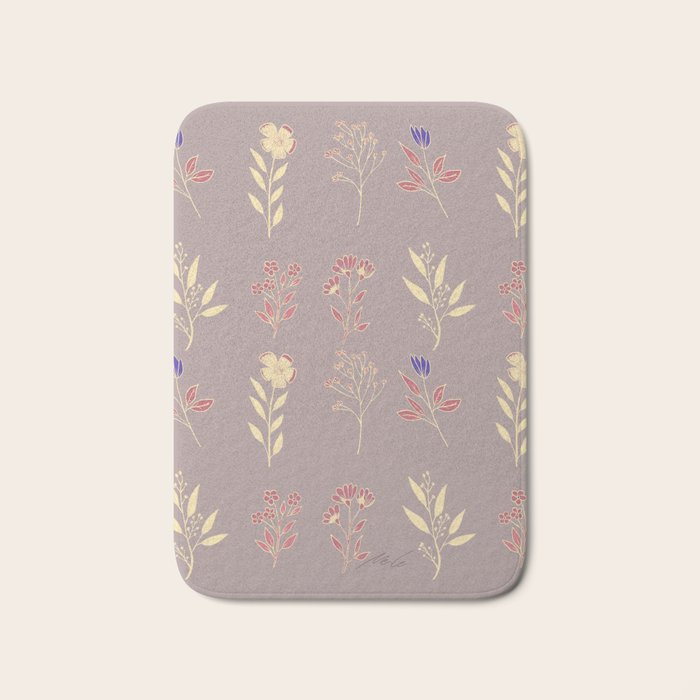 Flower Pattern_07 Bath Mat Gallery Image 1