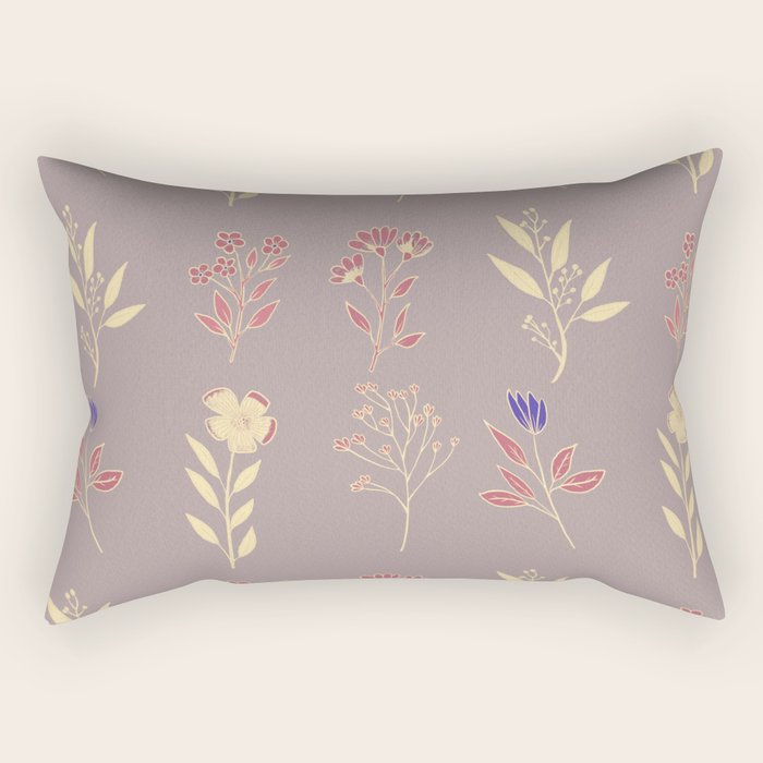 Flower Pattern_07 Rectangular Pillow Gallery Image 1