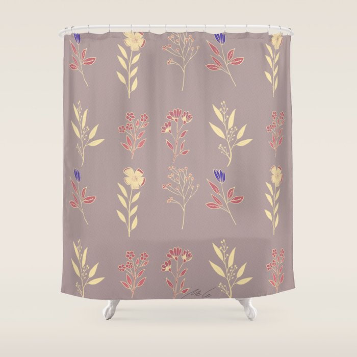Flower Pattern_07 Shower Curtain Gallery Image 1