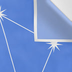 Libra Zodiac Star Constellation Line Art Bright Blue Wall Tapestry Gallery Image 3