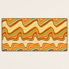 retro wave warm Desk Mat Gallery Image 3