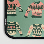 Christmas Sweaters - Vintage Blush Mint Palette Laptop Sleeve Gallery Image 3