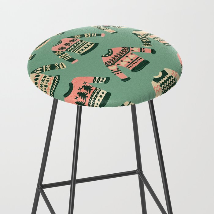 Christmas Sweaters - Vintage Blush Mint Palette Stool Gallery Image 2