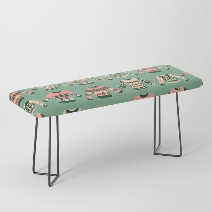 Christmas Sweaters - Vintage Blush Mint Palette Bench Gallery Image 1