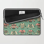 Christmas Sweaters - Vintage Blush Mint Palette Laptop Sleeve Gallery Image 2