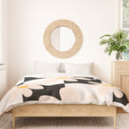 Black and White Checkered Daisy pattern  Duvet Cover Gallery Image 3