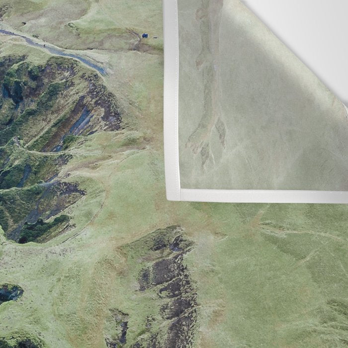 Aerial View of Fjaðrárgljúfur Canyon in Iceland Wall Tapestry Gallery Image 3