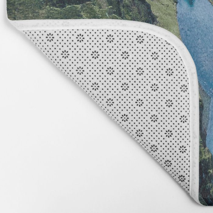 Aerial View of Fjaðrárgljúfur Canyon in Iceland Bath Mat Gallery Image 2