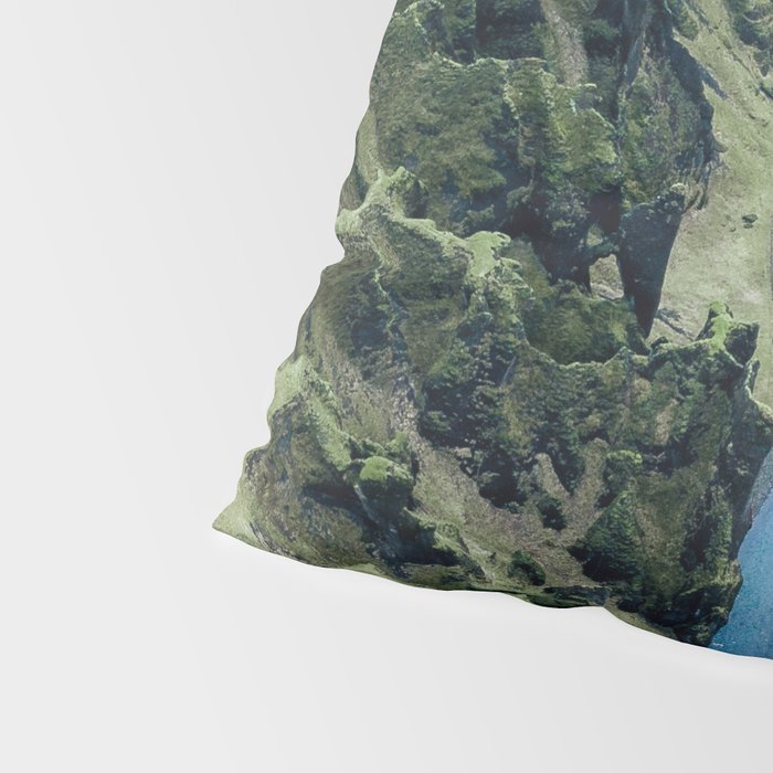 Aerial View of Fjaðrárgljúfur Canyon in Iceland Pillow Sham Gallery Image 4