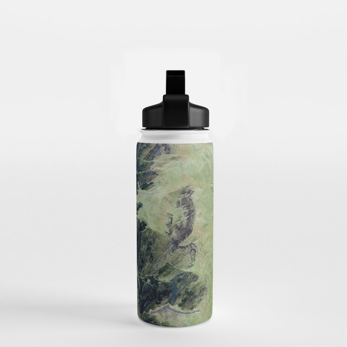 Aerial View of Fjaðrárgljúfur Canyon in Iceland Water Bottle Gallery Image 2