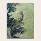 Aerial View of Fjaðrárgljúfur Canyon in Iceland Notebook Gallery Image 4