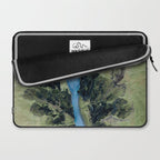 Aerial View of Fjaðrárgljúfur Canyon in Iceland Laptop Sleeve Gallery Image 2