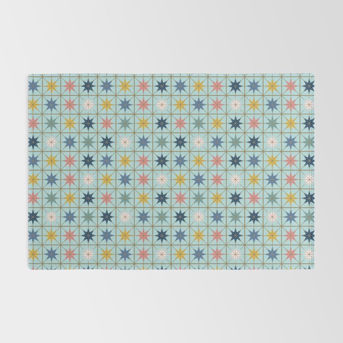 Moroccan Star Tile Pattern Rug Gallery Image 2