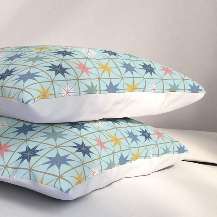 Moroccan Star Tile Pattern Pillow Sham Gallery Image 3