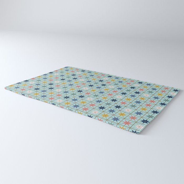 Moroccan Star Tile Pattern Rug Gallery Image 3