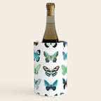 Green and Blue Butterflies Wine Chiller Gallery Image 1
