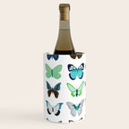 Green and Blue Butterflies Wine Chiller Gallery Image 2