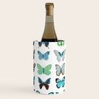 Green and Blue Butterflies Wine Chiller Gallery Image 3