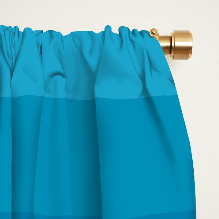  Classic 70s Vintage Style Retro Stripes - Funky Rainbow Window Curtain Gallery Image 2