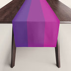  Classic 70s Vintage Style Retro Stripes - Funky Rainbow Table Runner Gallery Image 1