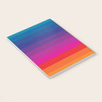  Classic 70s Vintage Style Retro Stripes - Funky Rainbow Notebook Gallery Image 3