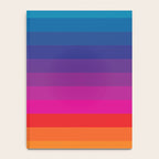  Classic 70s Vintage Style Retro Stripes - Funky Rainbow Notebook Gallery Image 4