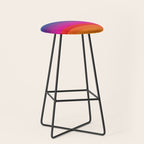  Classic 70s Vintage Style Retro Stripes - Funky Rainbow Stool Gallery Image 1