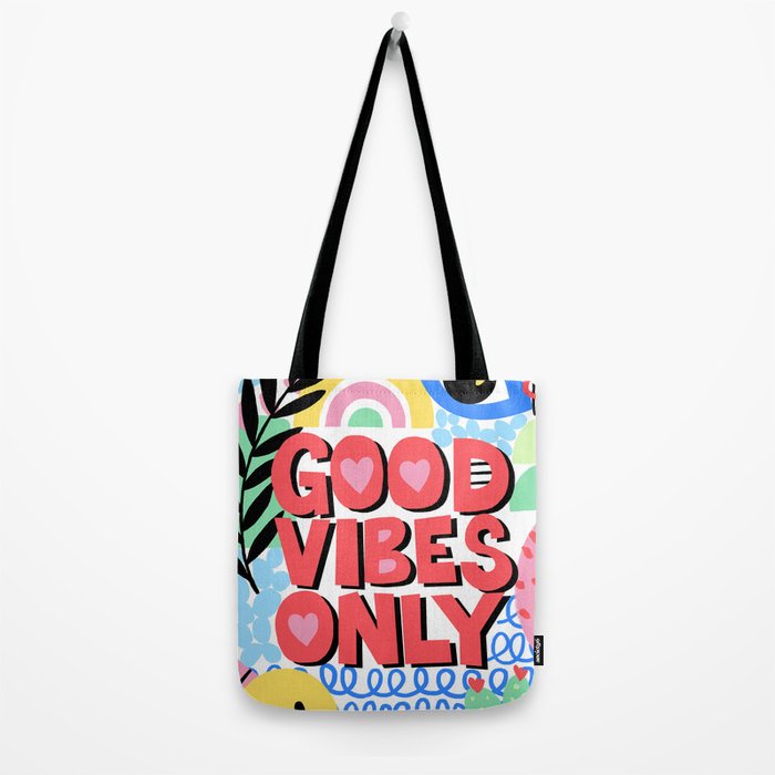 Good Vibes Only Tote Bag Gallery Image 2