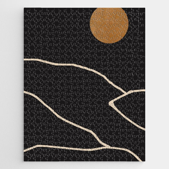 Minimal Abstract Art Landscape 38 Jigsaw Puzzle Gallery Image 1