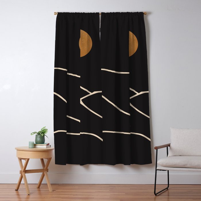 Minimal Abstract Art Landscape 38 Window Curtain Gallery Image 5