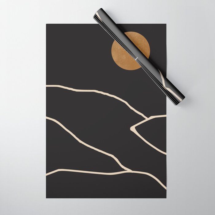 Minimal Abstract Art Landscape 38 Wrapping Paper Gallery Image 1