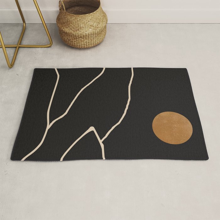 Minimal Abstract Art Landscape 38 Rug Gallery Image 1
