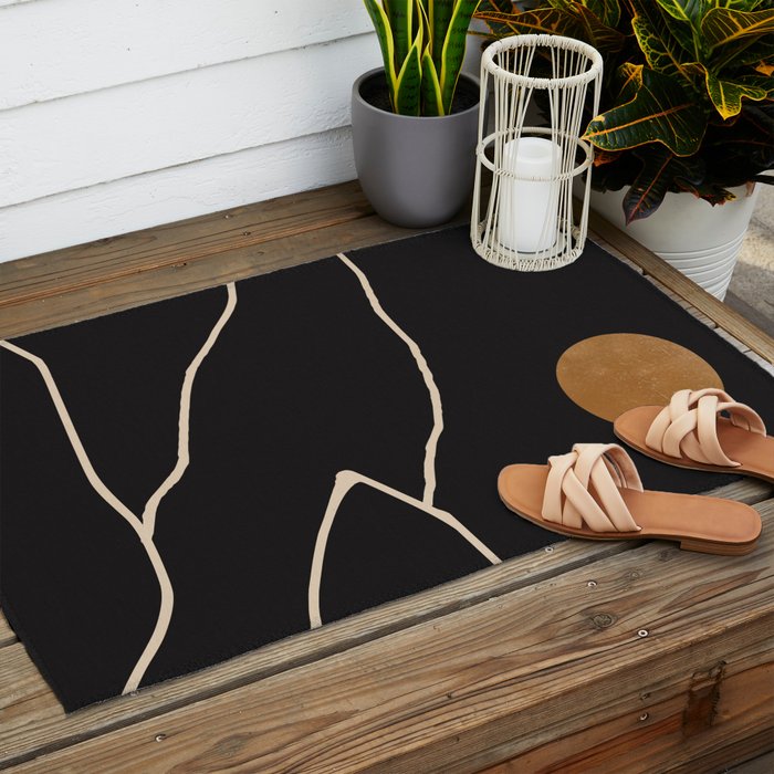 Minimal Abstract Art Landscape 38 Outdoor Rug Gallery Image 2