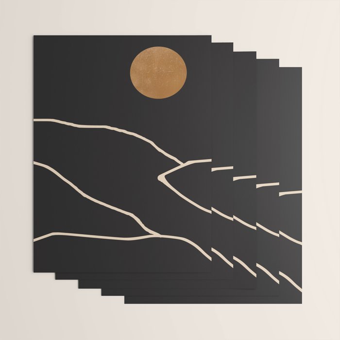 Minimal Abstract Art Landscape 38 Wrapping Paper Gallery Image 3