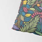 Retro colorful jungle nature plant pattern Pillow Sham Gallery Image 4