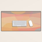 Pastel Abstract Desk Mat Gallery Image 1