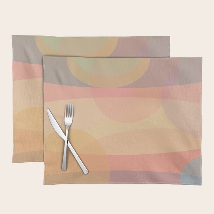 Pastel Abstract Placemat Gallery Image 1