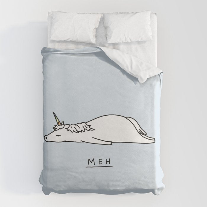 Meh Unicorn Duvet Cover Gallery Image 6