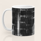 Soft texture of Shibori squares - black pattern Coffee Mug Gallery Image 3