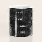 Soft texture of Shibori squares - black pattern Coffee Mug Gallery Image 4