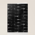 Soft texture of Shibori squares - black pattern Stationery Card Gallery Image 2